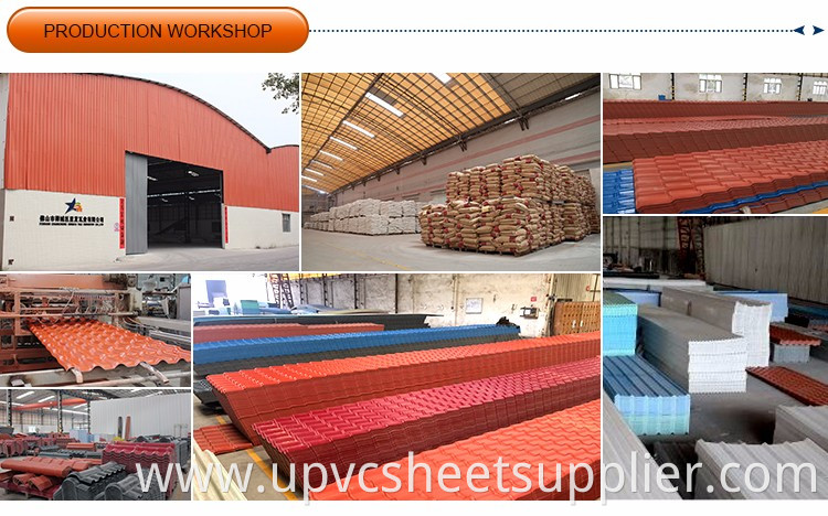 UPVC/PVC transparent plastic roofing sheet/ roofing tile